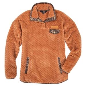 NWT Simply Southern Caramel/Light Orange Pullover